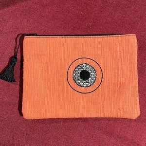 Orange Evil Eye Clutch Bag from Greece